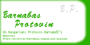 barnabas protovin business card